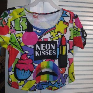 Neon Kisses 2 piece "makeup kit" outfit
